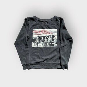 Vintage Led Zeppelin Graphic Black Sweatshirt